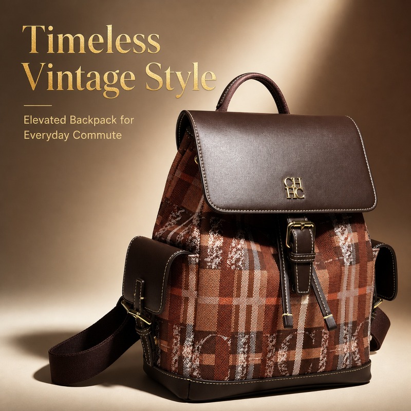 Women Bags Luxury - Plecak CHHC w modnym stylu color