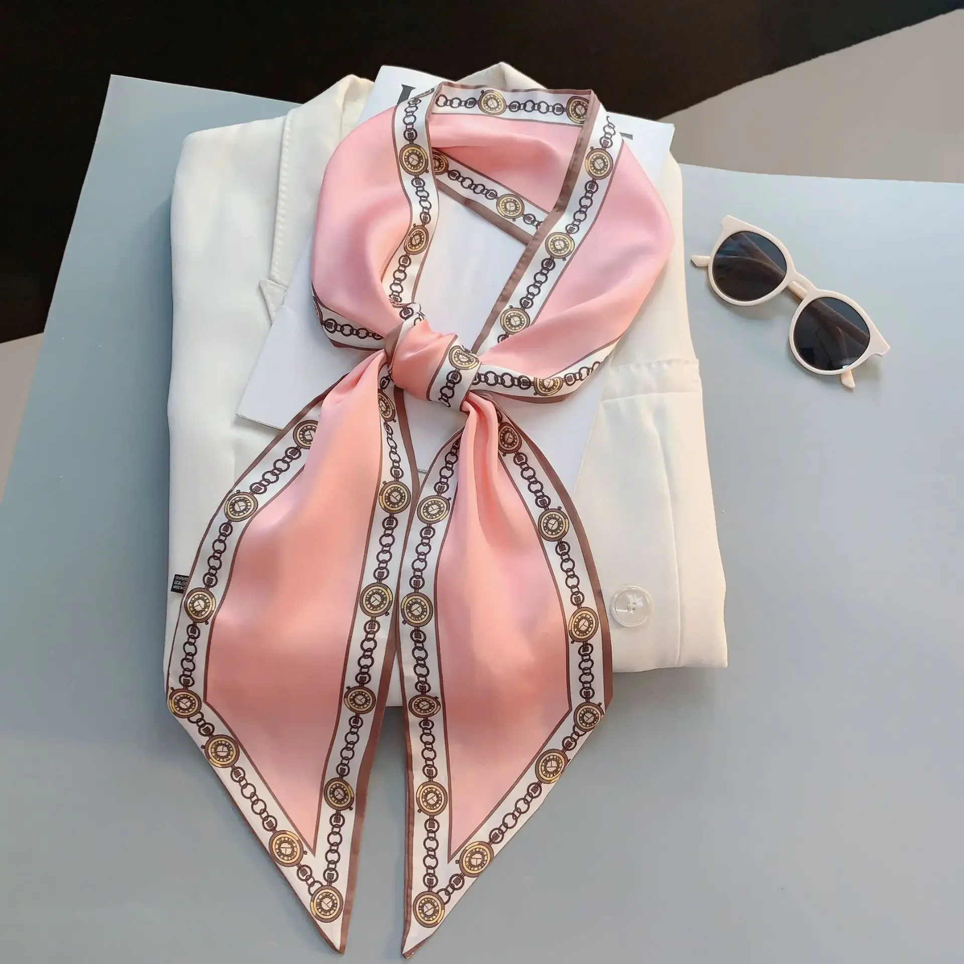 Wąski szalik z nadrukiem, w kr – Women Bags Online recenzja i cena