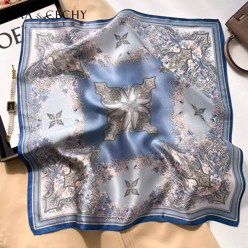 Barokowa kwiatowa apaszka kwad – Women Bags Luxury recenzja i cena