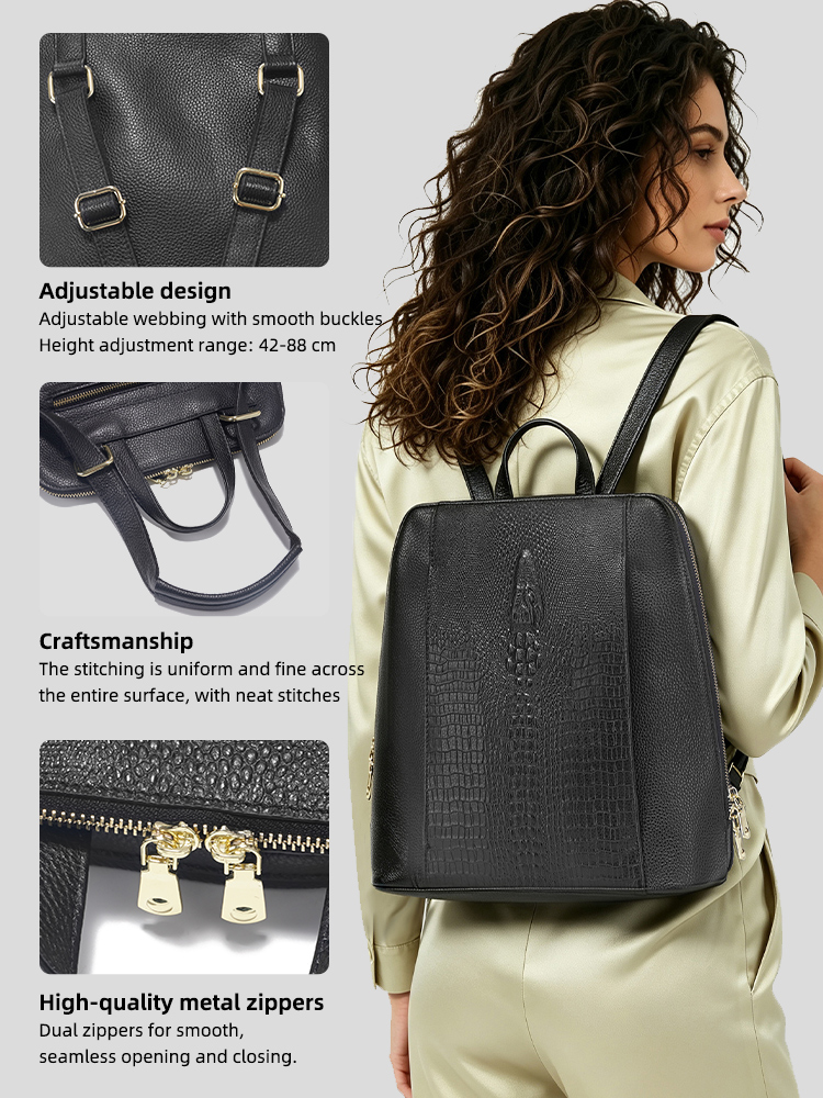Plecak damski Zency ze skóry k – Women Bags H&M recenzja i cena